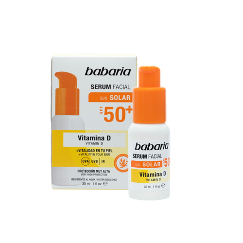 Babaria - Aufhellendes Gesichtsserum mit LSF 50+ - Vitamin D