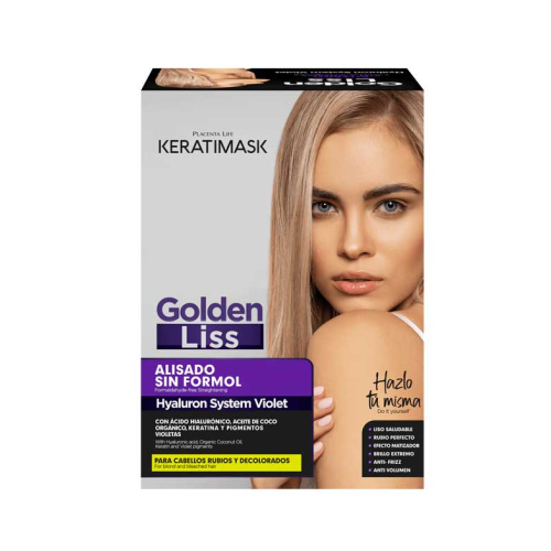 Be natural - Formaldehydfreies Glättungsset Keratimask Golden Liss - Blondes und gebleichtes Haar