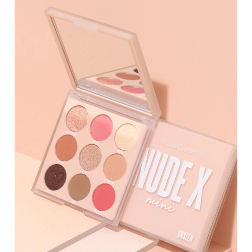 Beauty Creations - Mini-Lidschattenpalette Nude x 9 Colors - Unseen