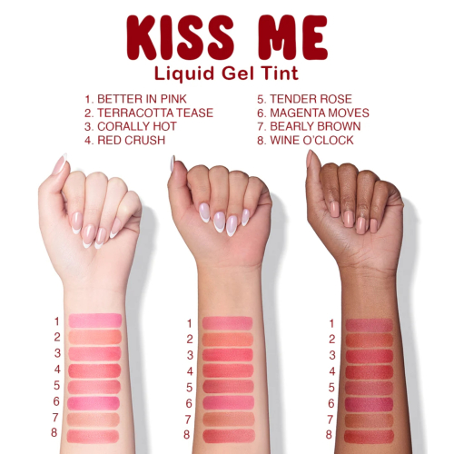 Beauty Creations - Lip Tint Kiss Me Liquid Gel - Wine O Clock