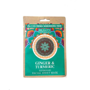 Beauty Formulas - Biologisch abbaubare Papiermaske Superfood Ginger & Turmeric