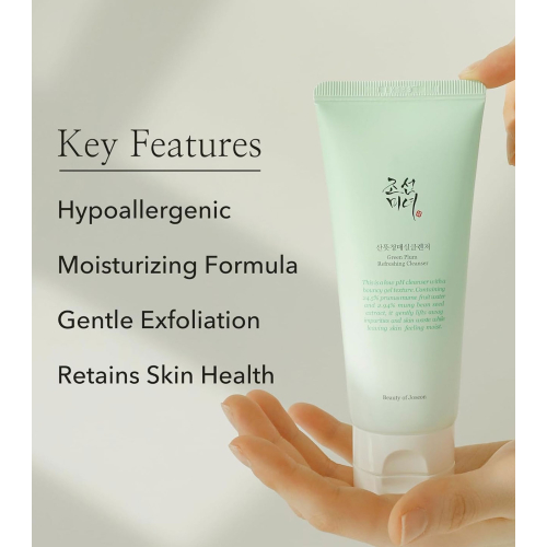 Beauty of Joseon – Erfrischender und feuchtigkeitsspendender Gesichtsreiniger Green Plum