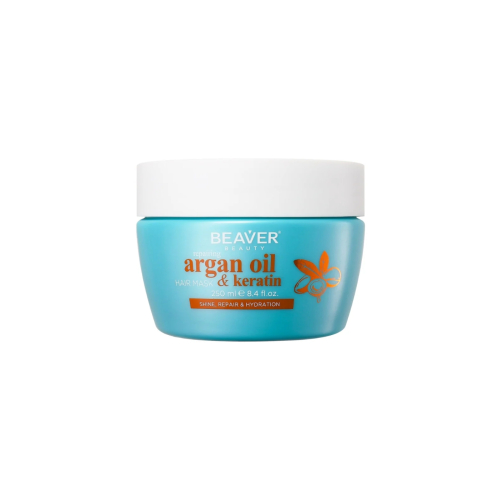 Beaver - *Argan Oil & Keratin* - Reparierende Maske - Strapaziertes Haar