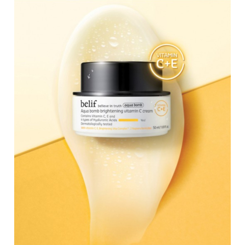 belif - *Aqua bomb* – Aufhellende, feuchtigkeitsspendende Gelcreme mit Vitamin C