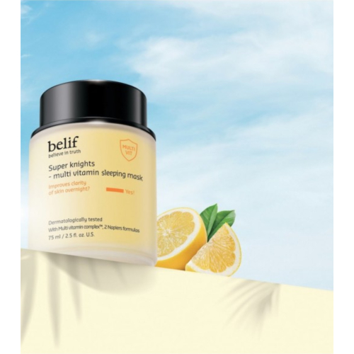 belif – Anti-Aging-Nachtcreme gegen Pickel Super Knights