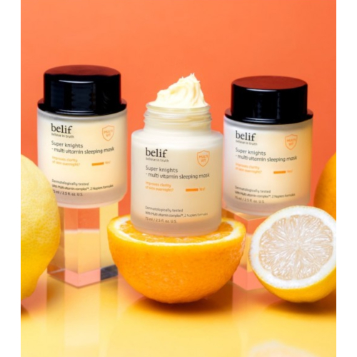 belif – Anti-Aging-Nachtcreme gegen Pickel Super Knights