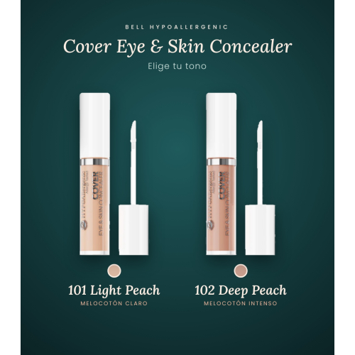 Bell HYPOAllergenic - Flüssiger Concealer Hypo Cover Eye & Skin Concealer - 101: Light Peach