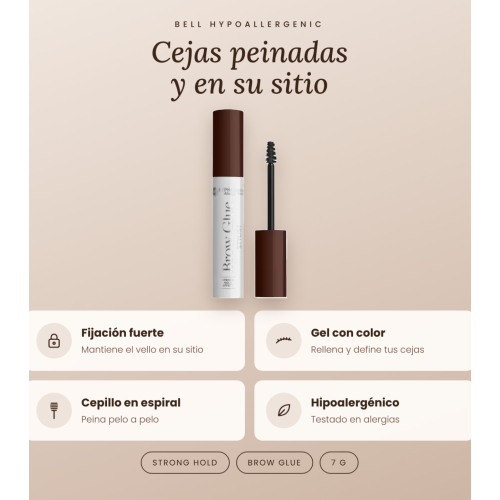 Bell HYPOAllergenic - Augenbrauengel Brow Glue - 02: Dark