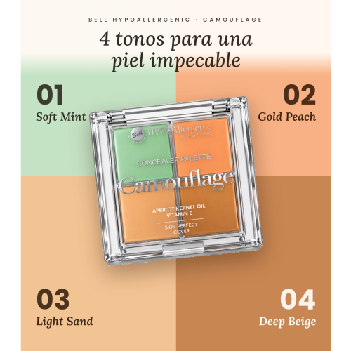 Bell HYPOAllergenic - Palette von Concealern Camouflage