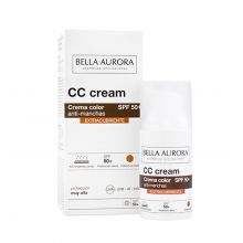 Bella Aurora - CC Cream Anti-Dunkelflecken SPF50 + - Volle Deckkraft