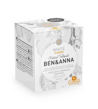 Ben & Anna - Natürliche Creme Zahnpasta mit Fluorid - Weiß