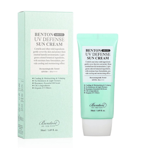 Benton – Sonnenschutz für das Gesicht UV Defense Air Fit SPF50 PA++++ – 50 ml