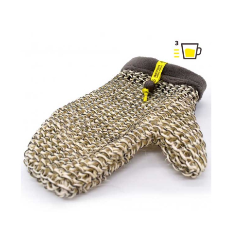 Beter - *Coffee O´clock* - Peeling-Handschuh aus Sisal und Leinen - Peeling 3