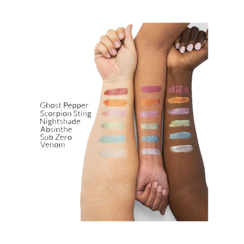 BH Cosmetics - Poison Shock Flüssiger Lidschatten - Ghost Pepper