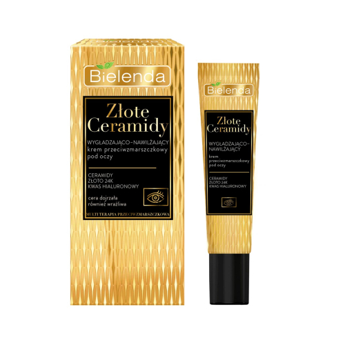 Bielenda - *Golden Ceramides* – Glättende und feuchtigkeitsspendende Anti-Falten-Augenkontur