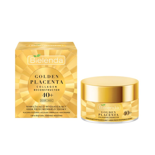 Bielenda - *Golden Placenta* - Feuchtigkeitsspendende und glättende Anti-Falten-Creme 40+