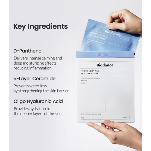 Biodance - Packung mit 4 Gesichtsmasken - Hydro Cera-Nol