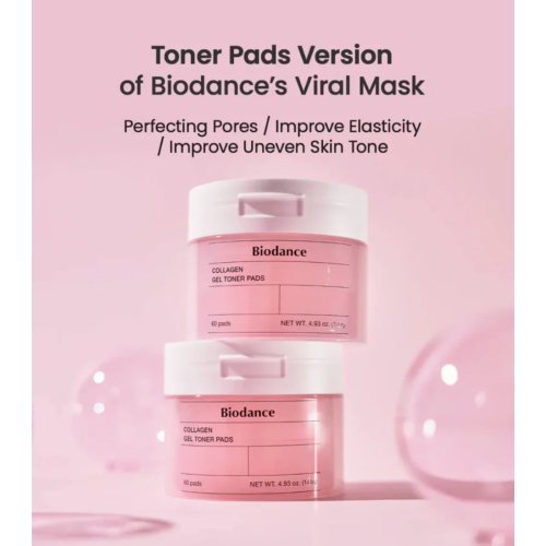 Biodance - Feuchtigkeitsspendendes Tonikum im Pad-Format Collagen Gel - 60 Stück