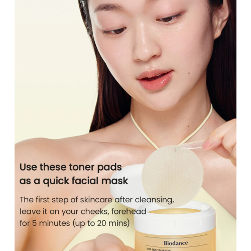 Biodance - Aufhellender Toner im Pad-Format Vita Niacinamide - 60 Stück