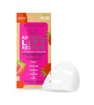 Biovène - Gesichtsmaske - Retinol und Erdbeere