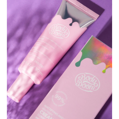 Bodyboom - *Basic Pink* - Mattierende Gesichtscreme - Mischhaut und fettige Haut