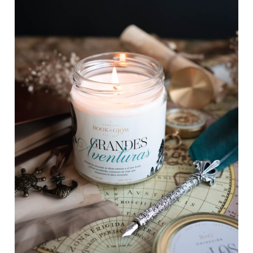 Book and Glow - *Los Archivos* - Sojakerze - Große Abenteuer