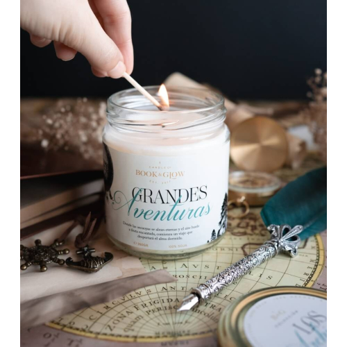 Book and Glow - *Los Archivos* - Sojakerze - Große Abenteuer