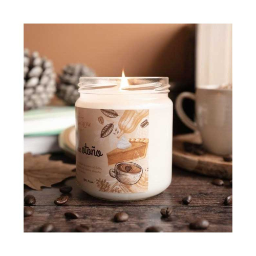 Book and Glow - *Perfect Moments* - Vegane Sojakerze – Café de otoño