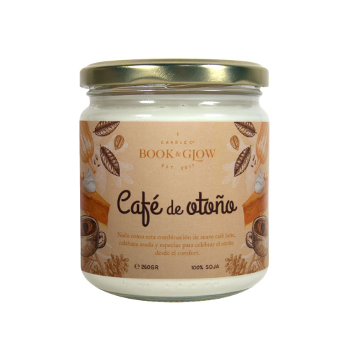 Book and Glow - *Perfect Moments* - Vegane Sojakerze – Café de otoño