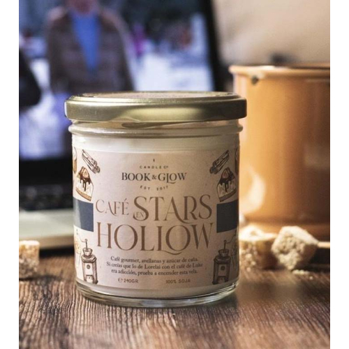 Book and Glow - *Mundos Extraordinarios* - Vegane Sojakerze - Café en Stars Hollow