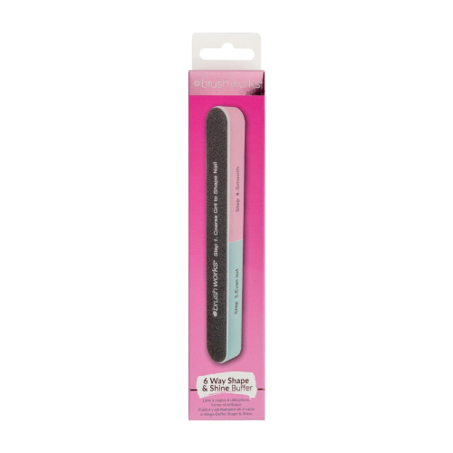 BrushWorks - Nagelfeile 6 Way Shaoe & Shine Buffer