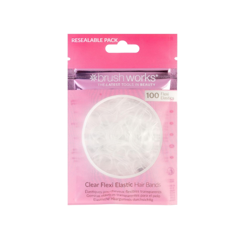 Brushworks - Pack mit transparenten Haargummis