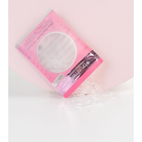 Brushworks - Pack mit transparenten Haargummis