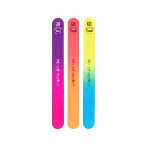 Brushworks - Set aus 3 Nagelfeilen Neon
