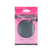 Brushworks – Set mit 50 Haarnadeln Bobby Pins – Schwarz