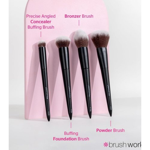 Brushworks - Pinselset Buff and Blend Face Set