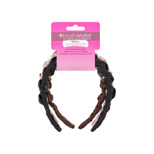 Brushworks - Set von Diademen Ribbon Zig Zag