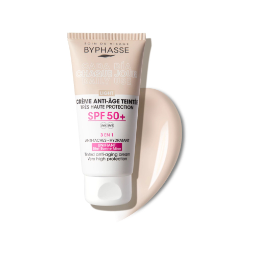 Byphasse – Getönte Anti-Aging-Gesichtscreme LSF 50+ – Light