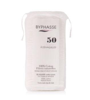 Byphasse - Quadratische Baumwollscheiben - 50 units