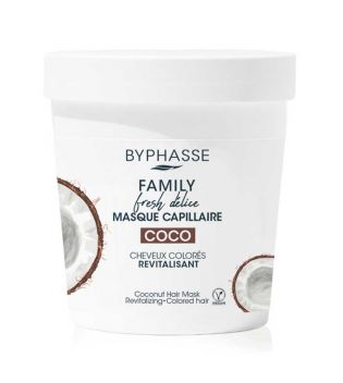 Byphasse - *Family fresh délice* - Haarmaske - Kokosnuss: coloriertes Haar
