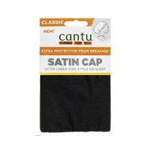 Cantu – Satingefütterte Haarkappe  Satin Cap – Schwarz