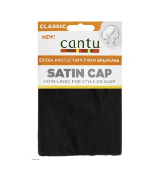 Cantu – Satingefütterte Haarkappe  Satin Cap – Schwarz