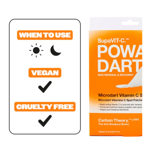 Carbon Theory - *SupaVIT-C* - Anti-Pickel-Pflaster Powa Dart - 9 Einheiten