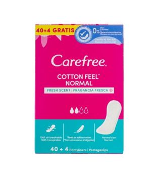 Carefree – Slipeinlagen mit frischem Duft Cotton Feel – 40+4 Einheiten