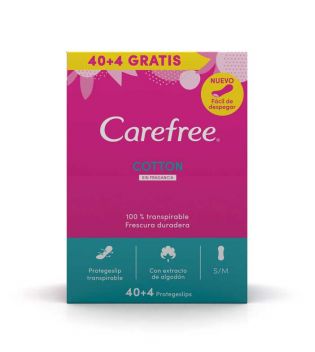 Carefree - Slipeinlagen ohne Duft Cotton - 40 + 4 Einheiten