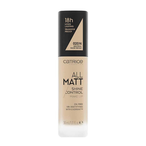 Catrice - Foundation All Matt Shine Control - 020N: Neutral Nude Beige