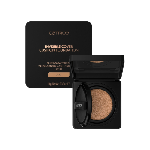 Catrice - *Glass Cloud* - Make-up-Basis Invisible Cover Cushion Foundation - C042C