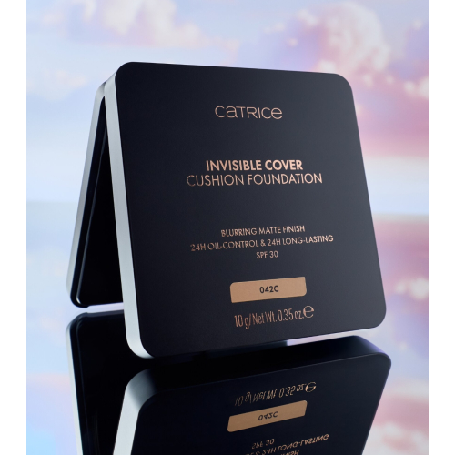 Catrice - *Glass Cloud* - Make-up-Basis Invisible Cover Cushion Foundation - C042C