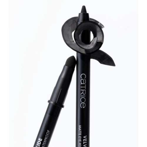 Catrice - Augenstift Velvet Glide Matte - 010: Black Stone