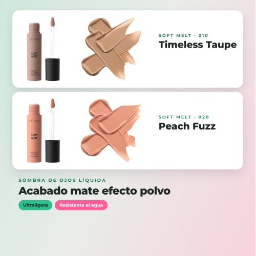 Catrice - Pack 4 flüssige Lidschatten liquid to powder Soft Melt